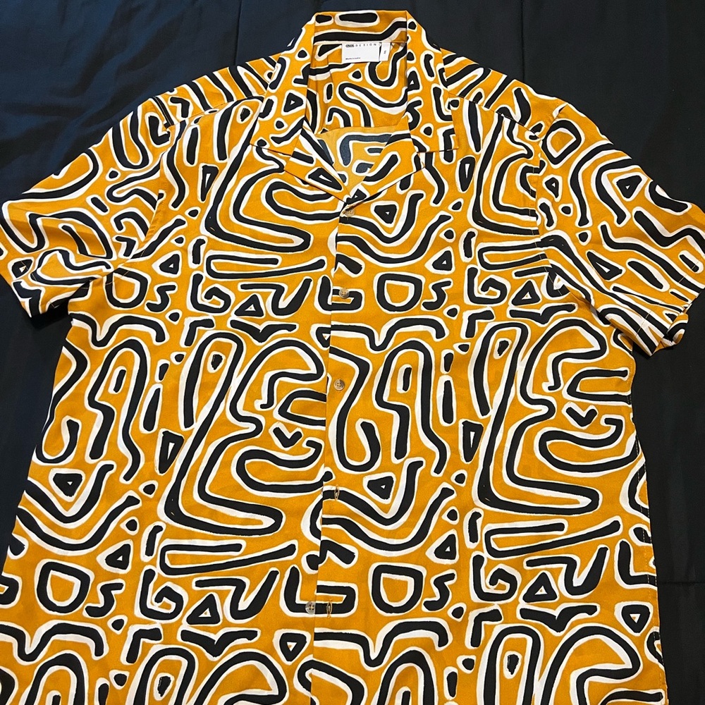 TRIBAL PRINT DRESS SHIRT